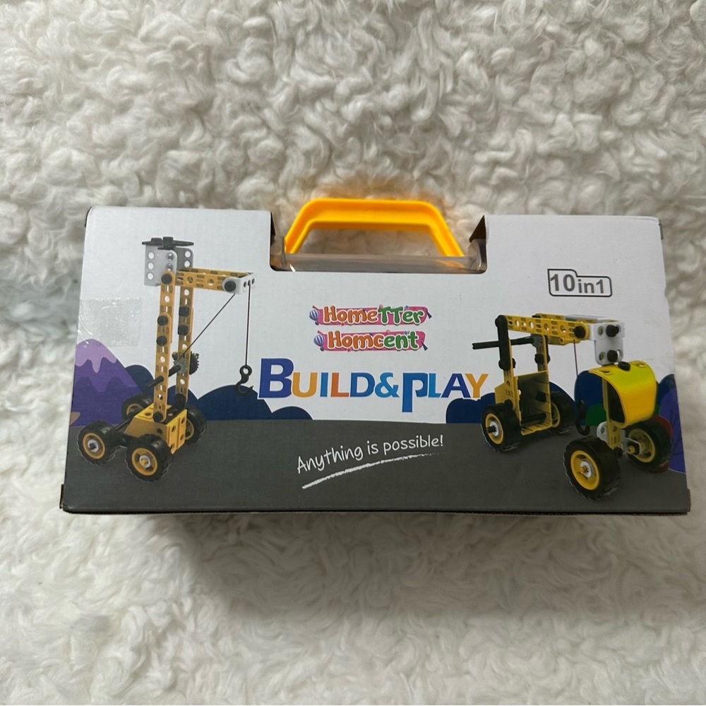 Building Toys 10 in 1 Construction Learning Toys for 3 + Years With Storage Case